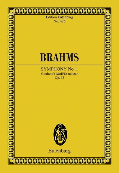 Brahms: Symphony No. 1 C minor Opus 68 (Study Score) published by Eulenburg
